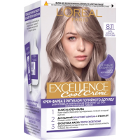 Фарба для волосся L'Oreal Paris Excellence відтінок 8.11- Ультрапопелястий світло-русявий, 1шт
